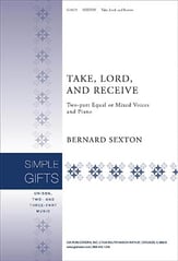 Take, Lord, and Receive Two-Part Mixed choral sheet music cover